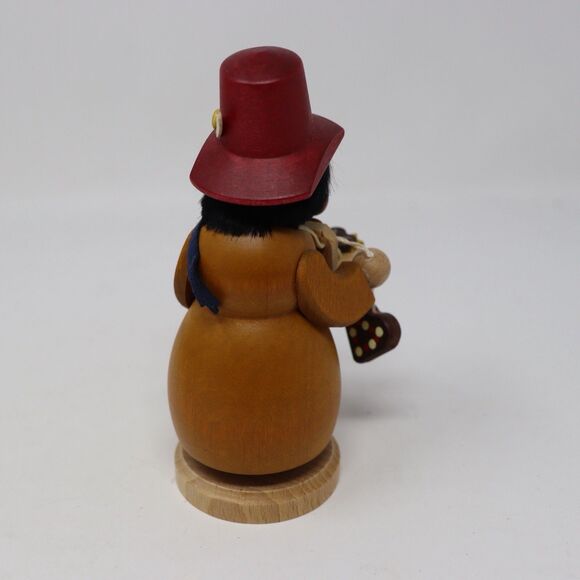 Straco 5.5” Solid Wood Nutcracker Old Man Smoker w/Bottle Germany GMBH - Picture 4 of 6